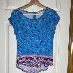 Boho Print Pink Rose shirt
